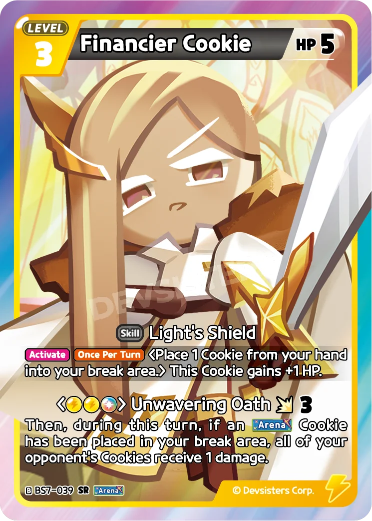 Financier Cookie - [BS7 - 039] (Arena of Glory - SR) Near Mint - Nick Nack's Full Frontal Attack