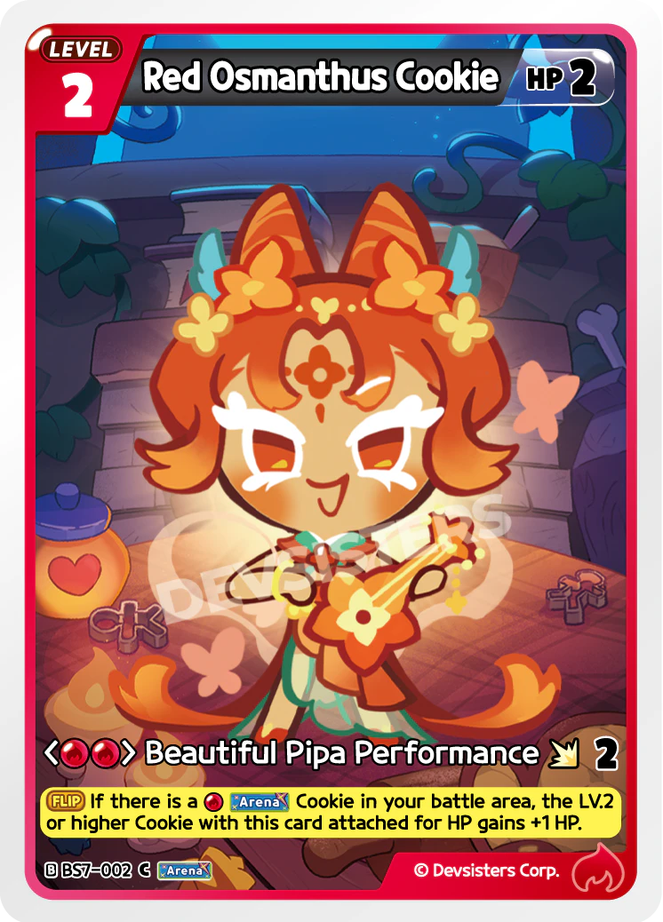 Red Osmanthus Cookie - [BS7 - 002] (Arena of Glory - C) Near Mint - Nick Nack's Full Frontal Attack