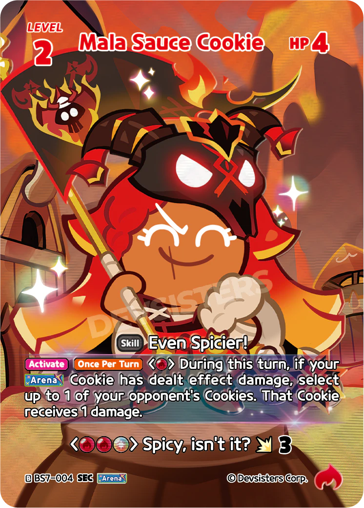 Mala Sauce Cookie - [BS7 - 004] (Arena of Glory - SEC) Near Mint - Nick Nack's Full Frontal Attack