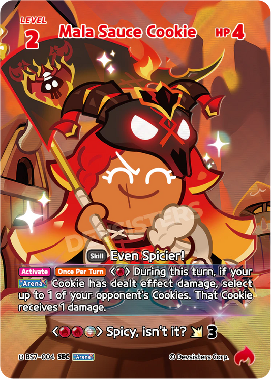 Mala Sauce Cookie - [BS7 - 004] (Arena of Glory - SEC) Near Mint - Nick Nack's Full Frontal Attack