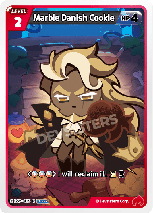 Marble Danish Cookie - [BS7 - 005] (Arena of Glory - C) Near Mint - Nick Nack's Full Frontal Attack