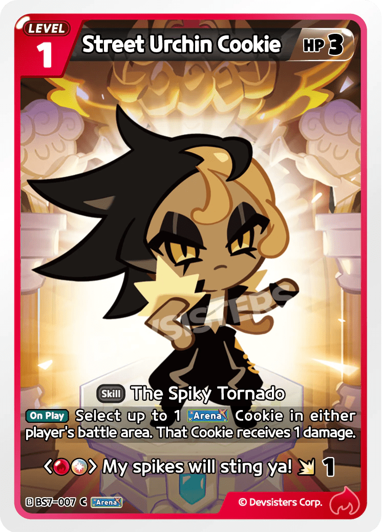Street Urchin Cookie - [BS7 - 007] (Arena of Glory - C) Near Mint - Nick Nack's Full Frontal Attack