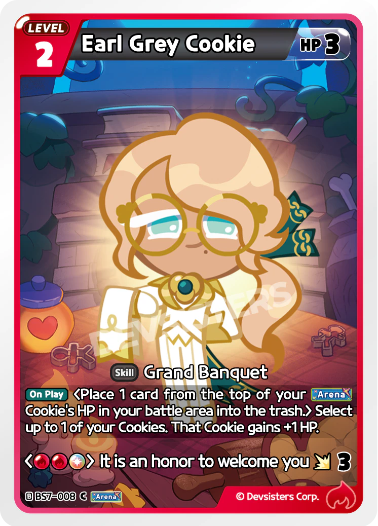 Earl Grey Cookie - [BS7 - 008] (Arena of Glory - C) Near Mint - Nick Nack's Full Frontal Attack