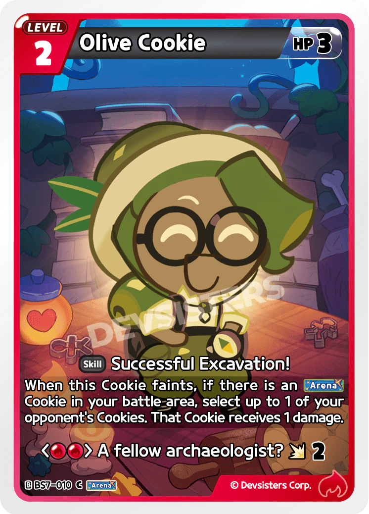 Olive Cookie - [BS7 - 010] (Arena of Glory - C) Near Mint - Nick Nack's Full Frontal Attack