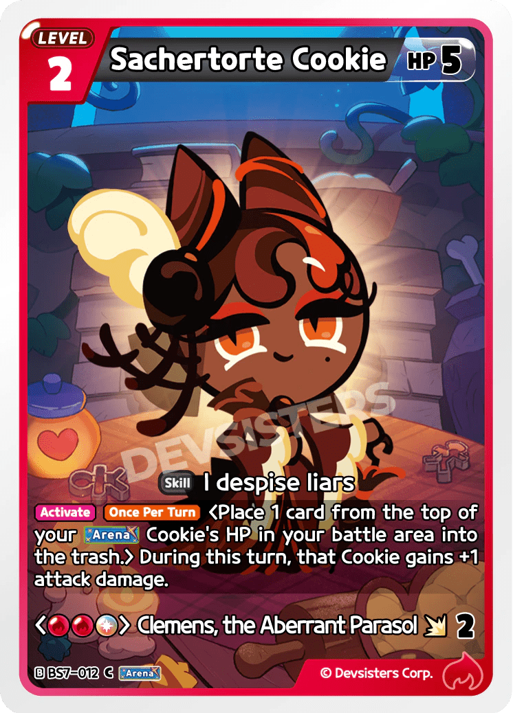 Sachertorte Cookie - [BS7 - 012] (Arena of Glory - C) Near Mint - Nick Nack's Full Frontal Attack