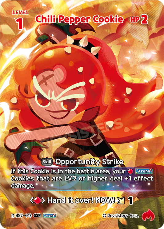 Chili Pepper Cookie - [BS7 - 013] (Arena of Glory - SSR) Near Mint - Nick Nack's Full Frontal Attack
