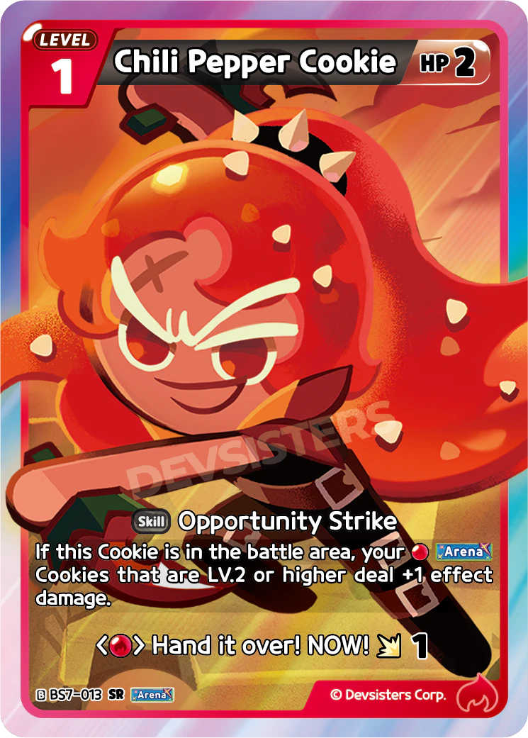 Chili Pepper Cookie - [BS7 - 013] (Arena of Glory - SR) Near Mint - Nick Nack's Full Frontal Attack