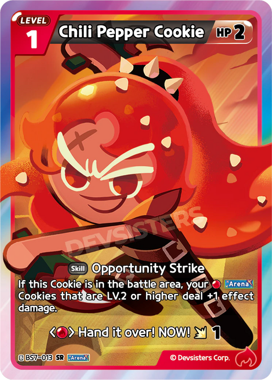 Chili Pepper Cookie - [BS7 - 013] (Arena of Glory - SR) Near Mint - Nick Nack's Full Frontal Attack