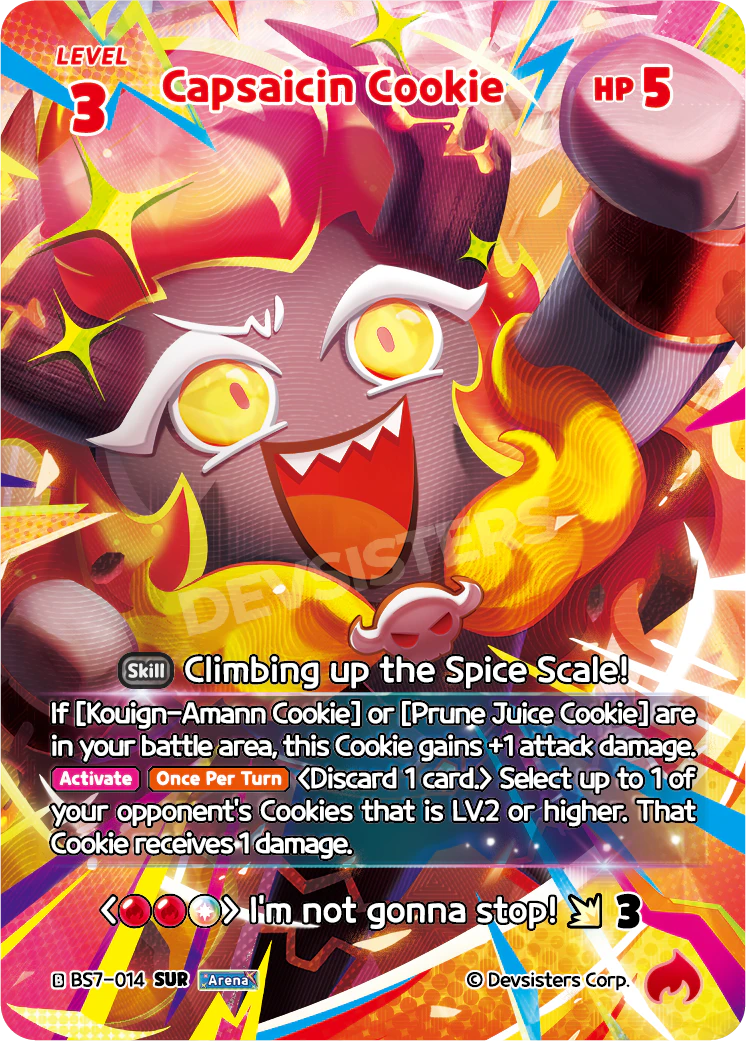 Capsaicin Cookie - [BS7 - 014] (Arena of Glory - SUR) Near Mint - Nick Nack's Full Frontal Attack