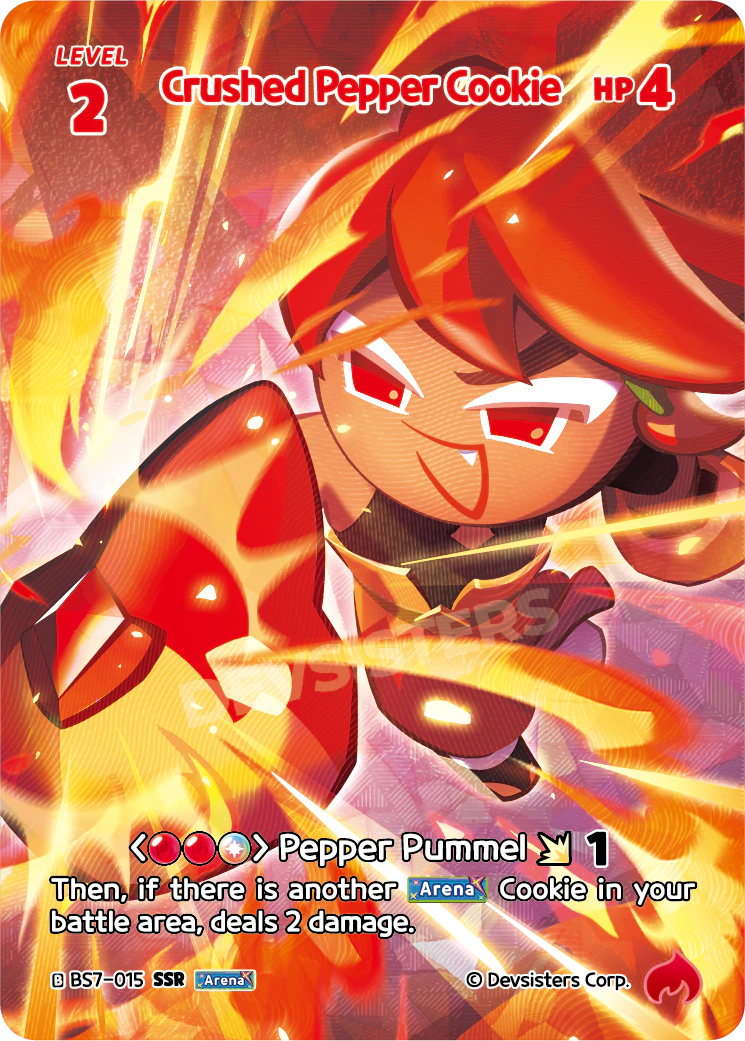 Crushed Pepper Cookie - [BS7 - 015] (Arena of Glory - SSR) Near Mint - Nick Nack's Full Frontal Attack
