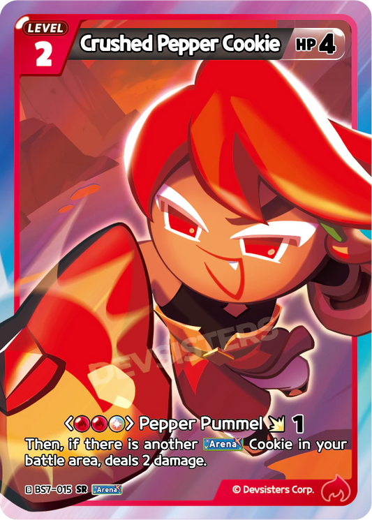 Crushed Pepper Cookie - [BS7 - 015] (Arena of Glory - SR) Near Mint - Nick Nack's Full Frontal Attack