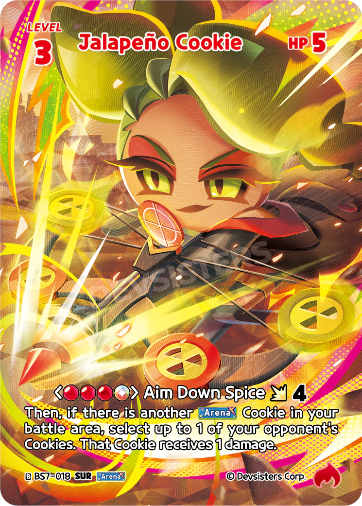 Jalapeno Cookie - [BS7 - 018] (Arena of Glory - SUR) Near Mint - Nick Nack's Full Frontal Attack