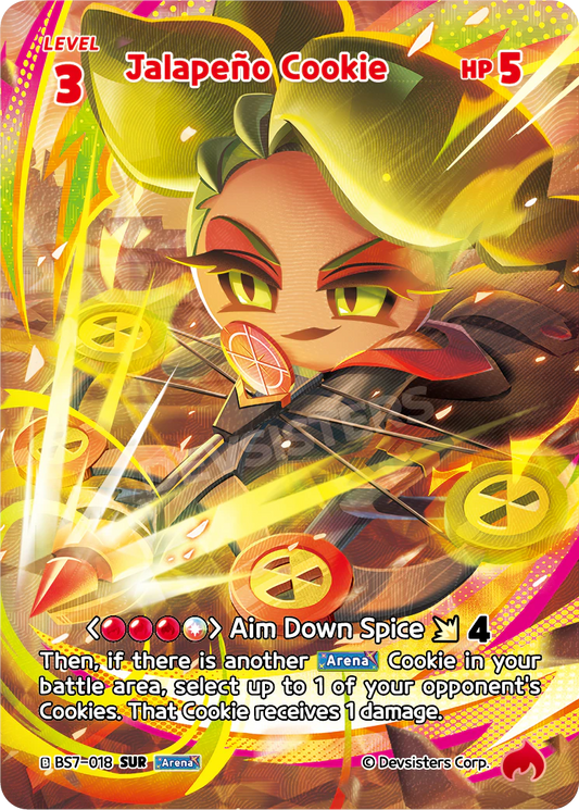 Jalapeno Cookie - [BS7 - 018] (Arena of Glory - SUR) Near Mint - Nick Nack's Full Frontal Attack