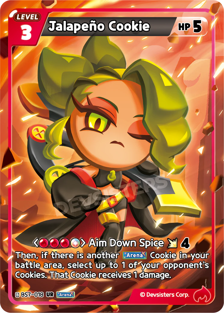 Jalapeno Cookie - [BS7 - 018] (Arena of Glory - UR) Near Mint - Nick Nack's Full Frontal Attack