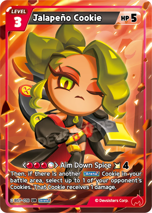 Jalapeno Cookie - [BS7 - 018] (Arena of Glory - UR) Near Mint - Nick Nack's Full Frontal Attack