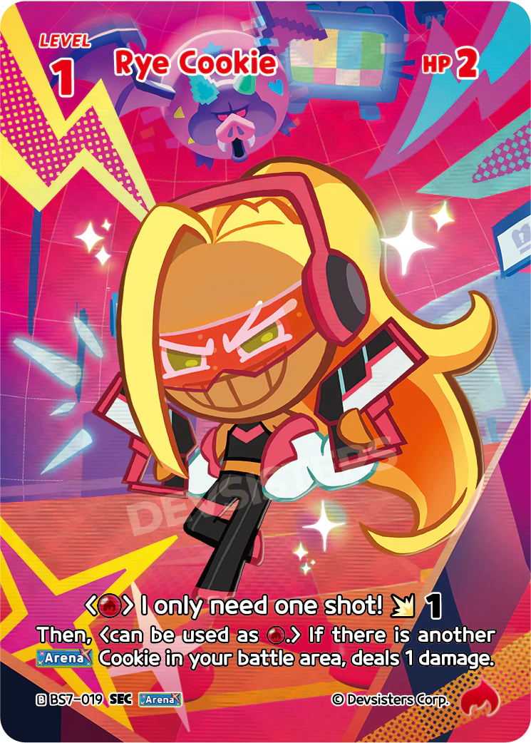 Rye Cookie - [BS7 - 019] (Arena of Glory - SEC) Near Mint - Nick Nack's Full Frontal Attack