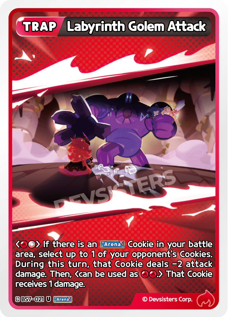 Labyrinth Golem Attack - [BS7 - 021] (Arena of Glory - UC) Near Mint - Nick Nack's Full Frontal Attack