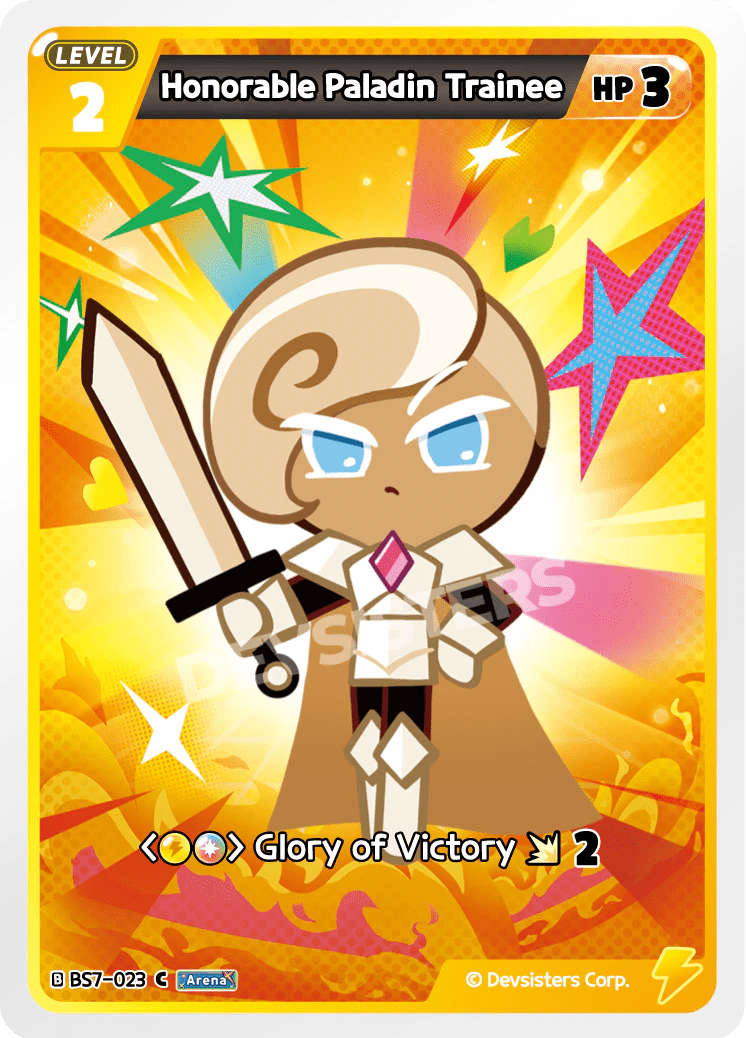Honorable Paladin Trainee - [BS7 - 023] (Arena of Glory - C) Near Mint - Nick Nack's Full Frontal Attack