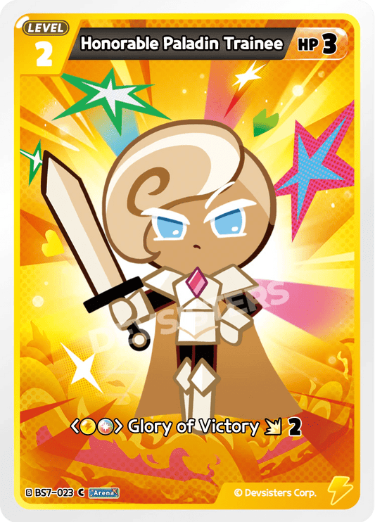 Honorable Paladin Trainee - [BS7 - 023] (Arena of Glory - C) Near Mint - Nick Nack's Full Frontal Attack