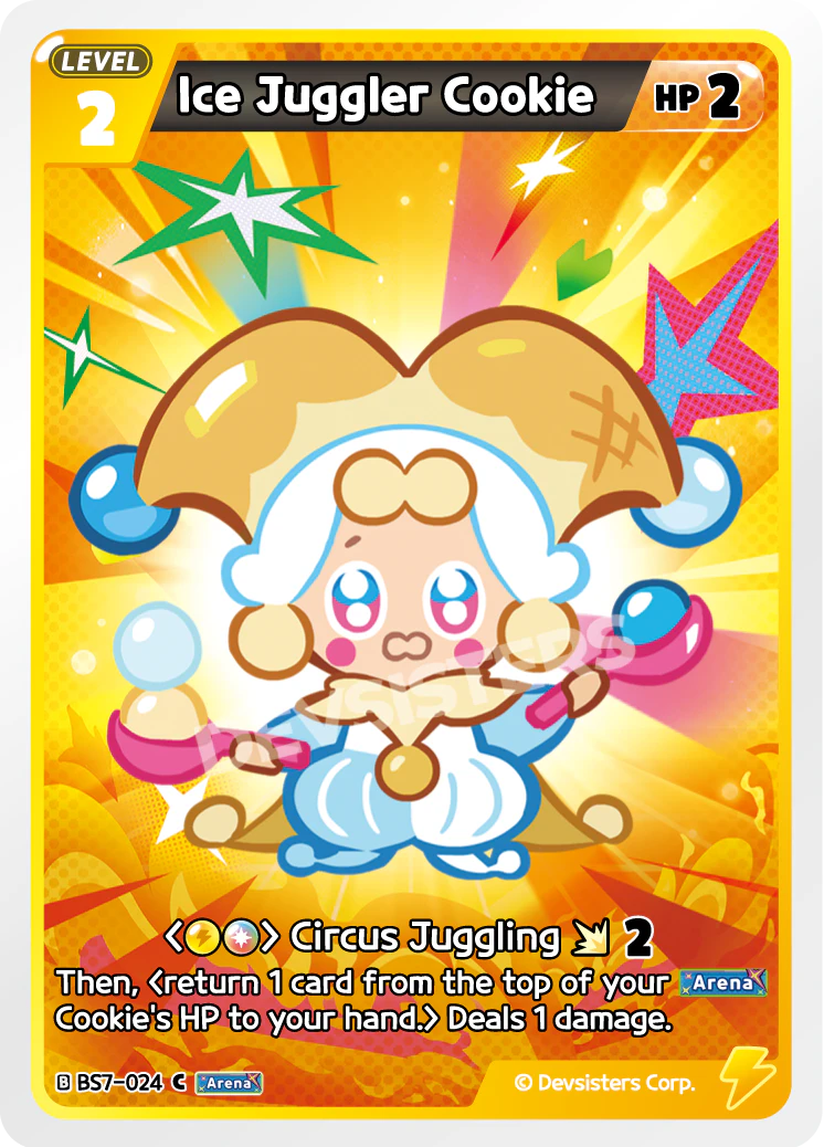 Icy Juggler Cookie - [BS7 - 024] (Arena of Glory - C) Near Mint - Nick Nack's Full Frontal Attack