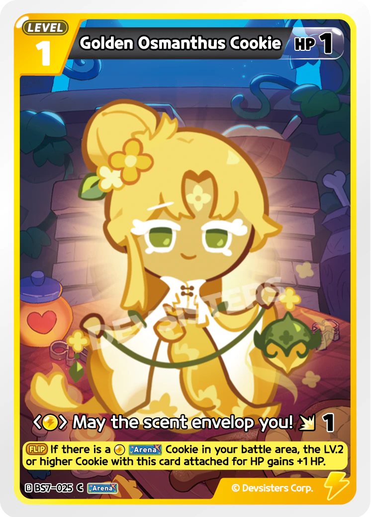 Golden Osmanthus Cookie - [BS7 - 025] (Arena of Glory - C) Near Mint - Nick Nack's Full Frontal Attack