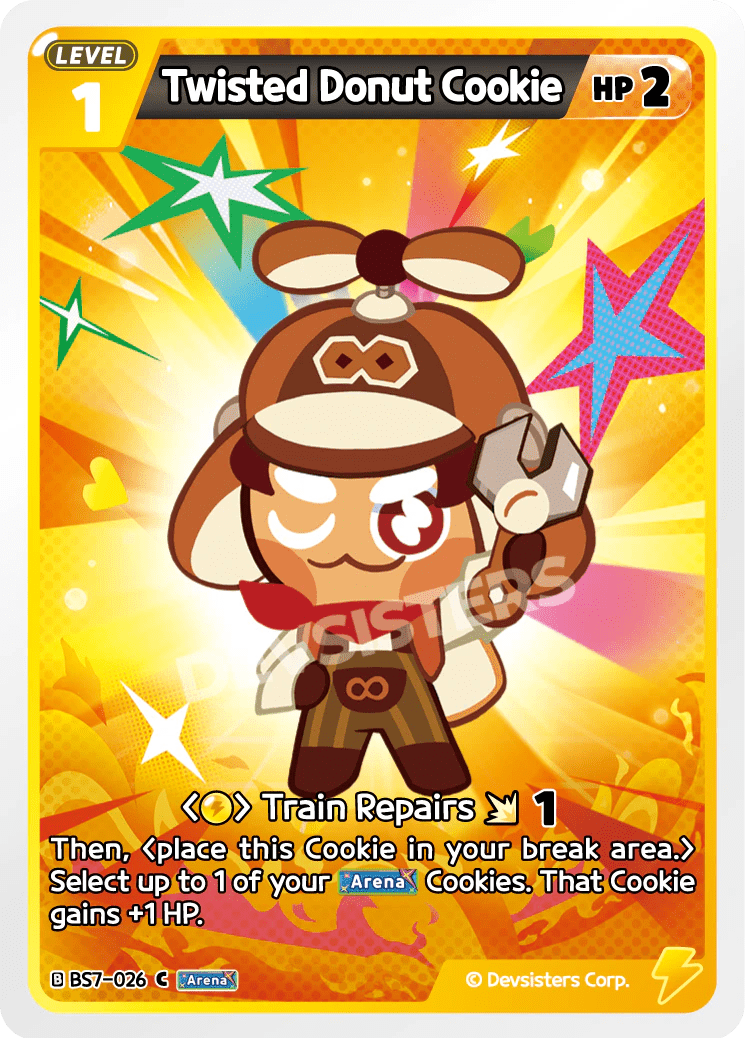 Twisted Donut Cookie - [BS7 - 026] (Arena of Glory - C) Near Mint - Nick Nack's Full Frontal Attack