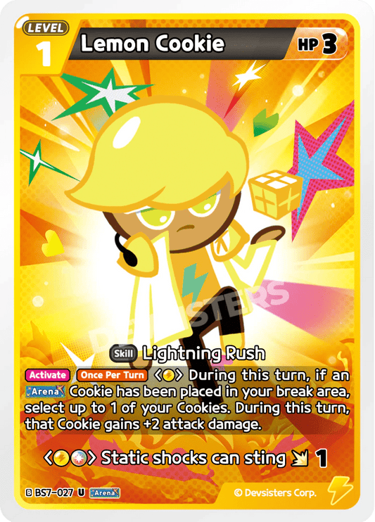 Lemon Cookie - [BS7 - 027] (Arena of Glory - UC) Near Mint - Nick Nack's Full Frontal Attack