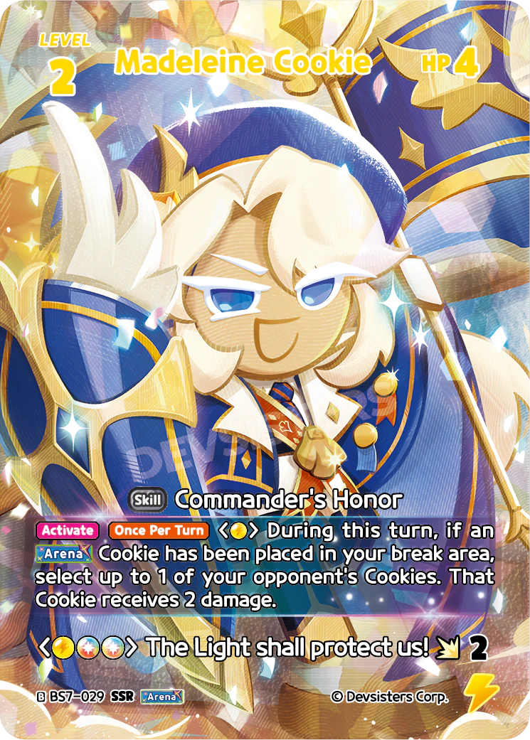 Madeleine Cookie - [BS7 - 029] (Arena of Glory - SSR) Near Mint - Nick Nack's Full Frontal Attack