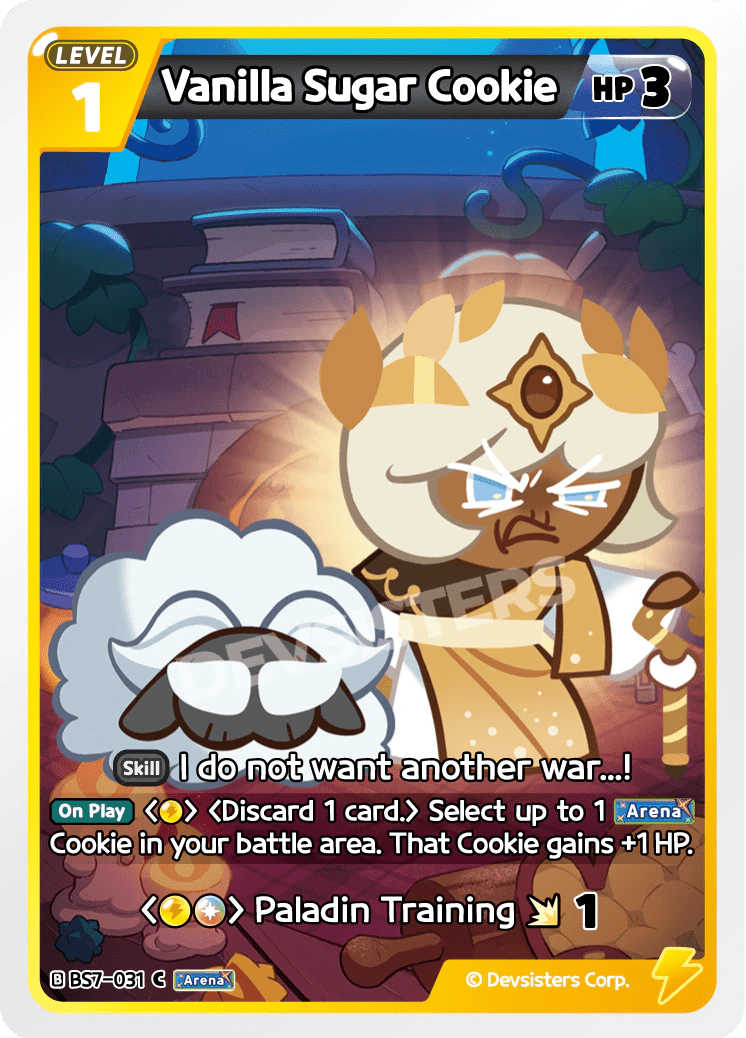 Vanilla Sugar Cookie - [BS7 - 031] (Arena of Glory - C) Near Mint - Nick Nack's Full Frontal Attack