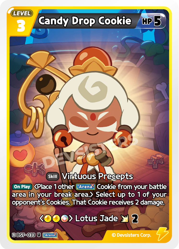 Candy Drop Cookie - [BS7 - 033] (Arena of Glory - UC) Near Mint - Nick Nack's Full Frontal Attack