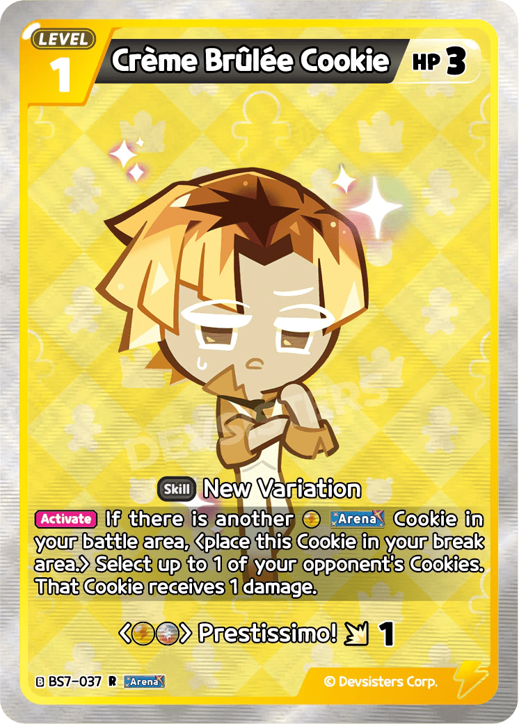 Creme Brulee Cookie - [BS7 - 037] (Arena of Glory - R) Near Mint - Nick Nack's Full Frontal Attack