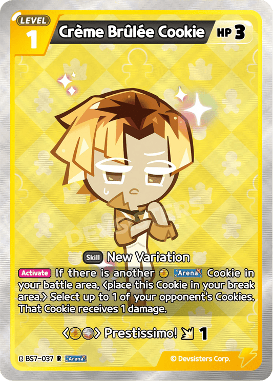 Creme Brulee Cookie - [BS7 - 037] (Arena of Glory - R) Near Mint - Nick Nack's Full Frontal Attack