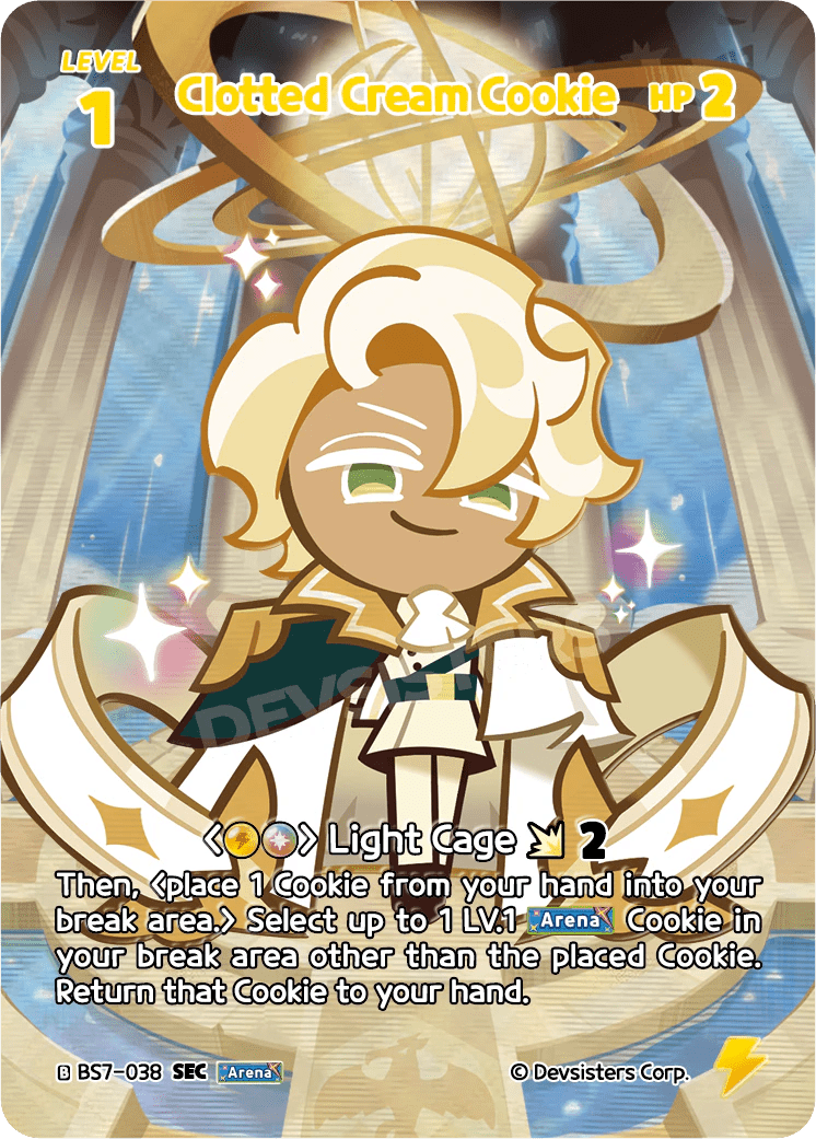 Clotted Cream Cookie - [BS7 - 038] (Arena of Glory - SEC) Near Mint - Nick Nack's Full Frontal Attack