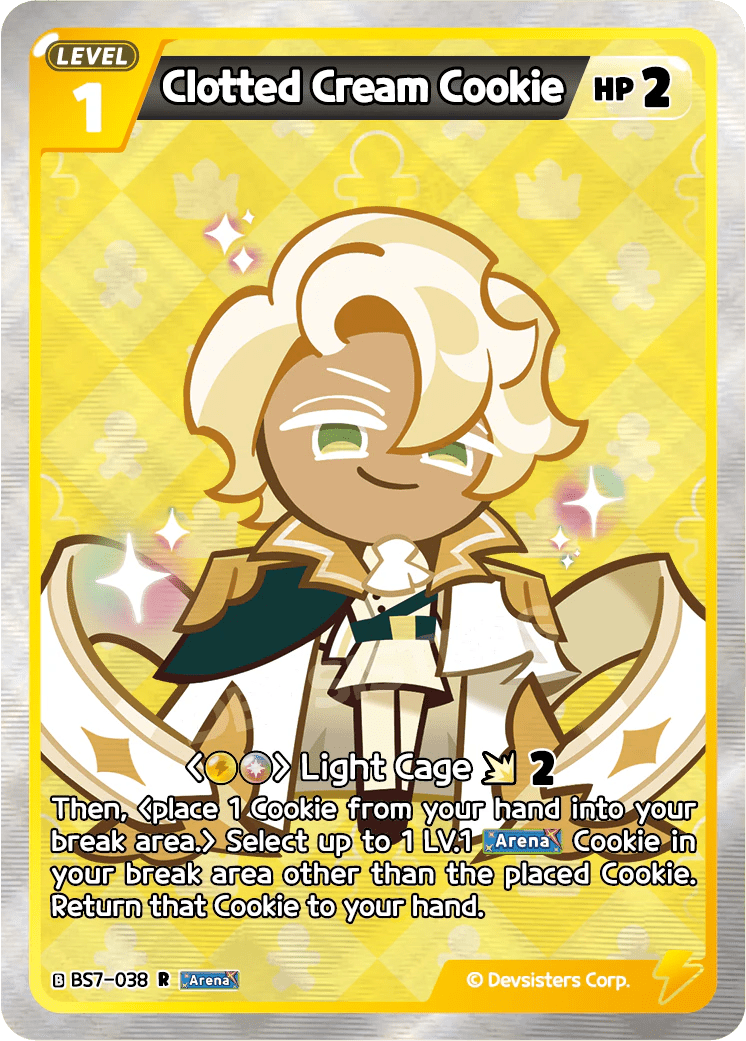 Clotted Cream Cookie - [BS7 - 038] (Arena of Glory - R) Near Mint - Nick Nack's Full Frontal Attack