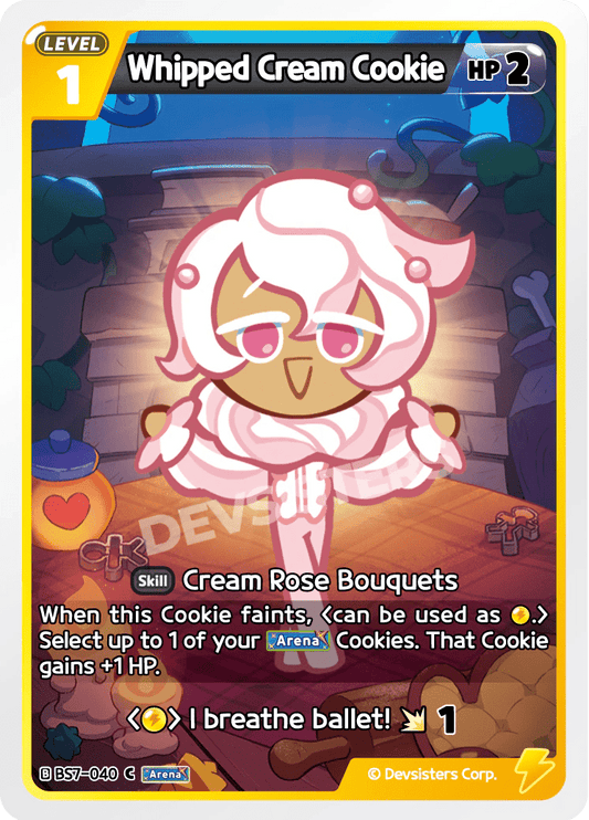 Whipped Cream Cookie - [BS7 - 040] (Arena of Glory - C) Near Mint - Nick Nack's Full Frontal Attack
