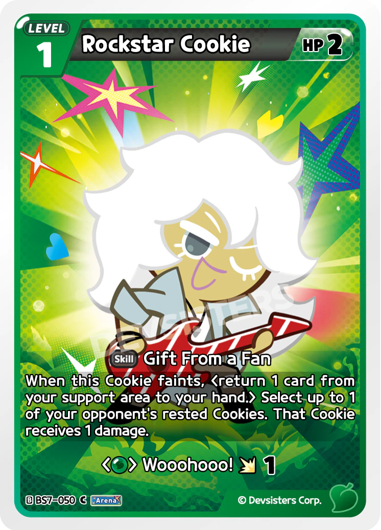 Rockstar Cookie - [BS7 - 050] (Arena of Glory - C) Near Mint - Nick Nack's Full Frontal Attack