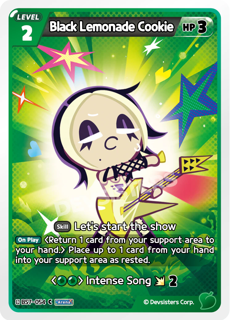 Black Lemonade Cookie - [BS7 - 054] (Arena of Glory - C) Near Mint - Nick Nack's Full Frontal Attack