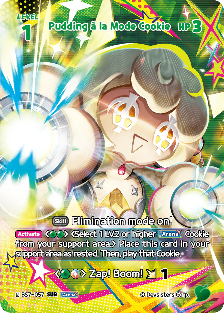 Pudding A La Mode Cookie - [BS7 - 057] (Arena of Glory - SUR) Near Mint - Nick Nack's Full Frontal Attack