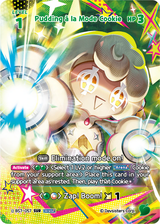 Pudding A La Mode Cookie - [BS7 - 057] (Arena of Glory - SUR) Near Mint - Nick Nack's Full Frontal Attack