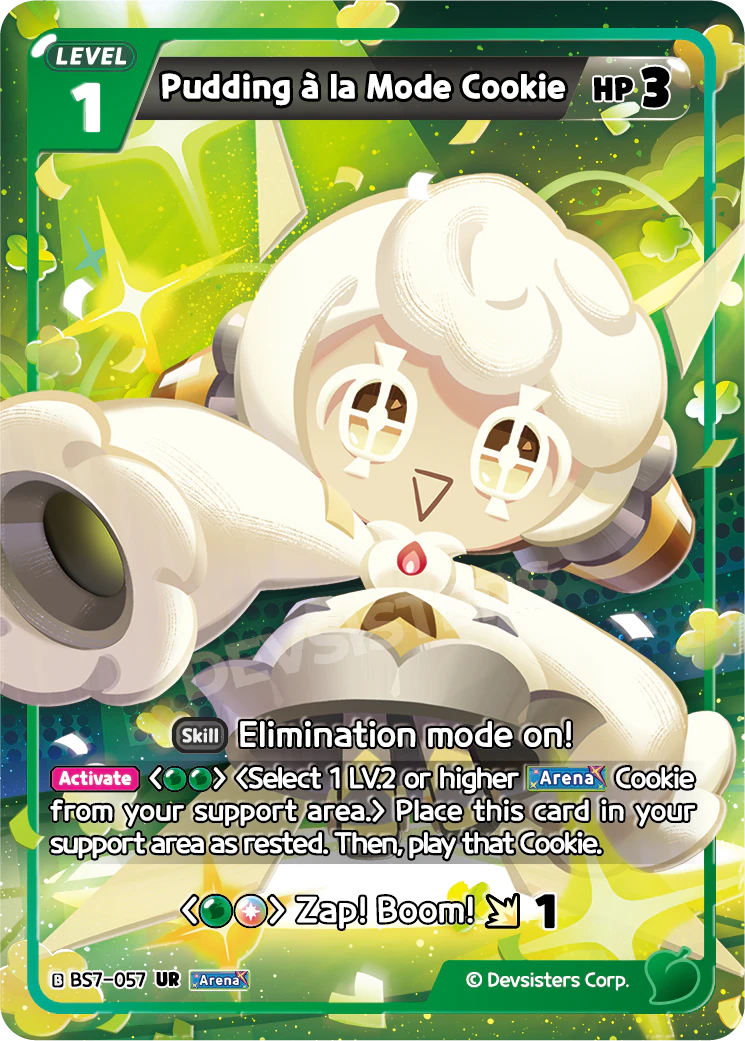 Pudding A La Mode Cookie - [BS7 - 057] (Arena of Glory - UR) Near Mint - Nick Nack's Full Frontal Attack