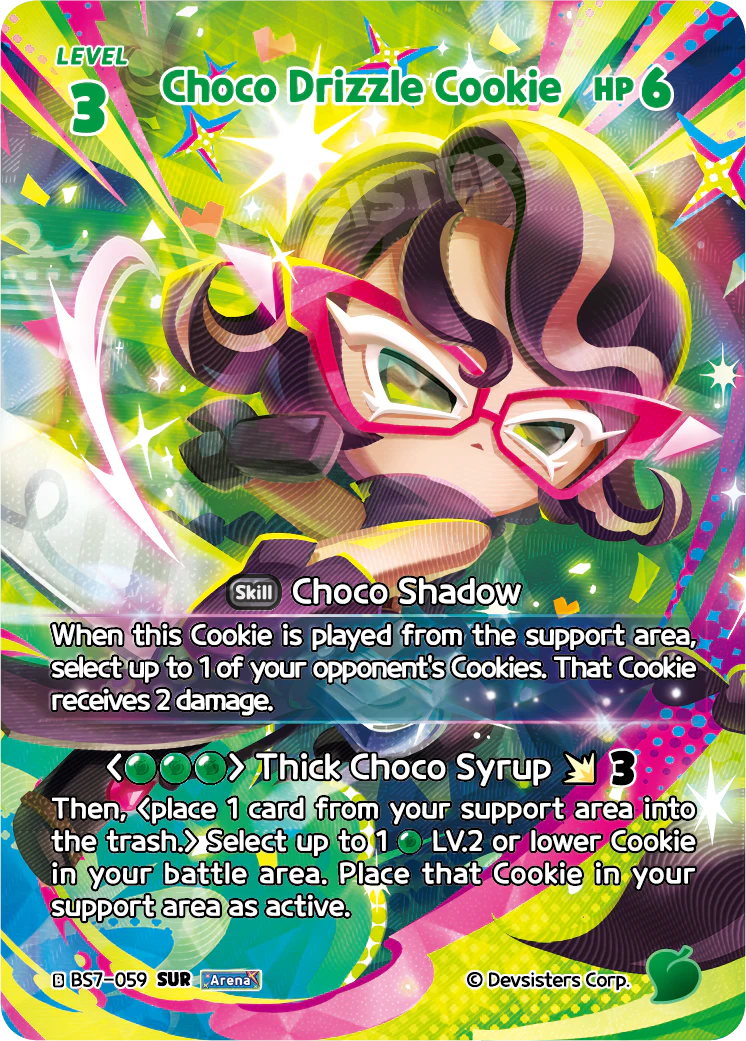 Choco Drizzle Cookie - [BS7 - 059] (Arena of Glory - SUR) Near Mint - Nick Nack's Full Frontal Attack
