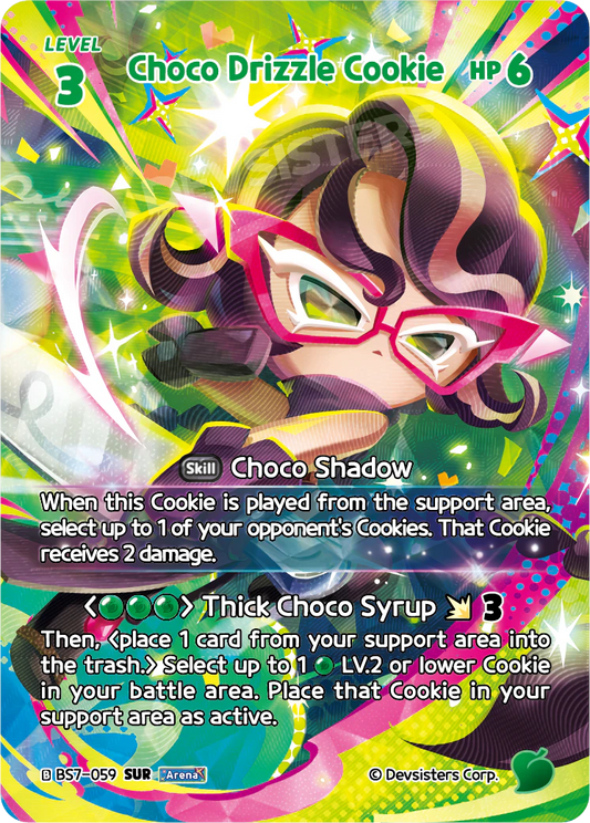 Choco Drizzle Cookie - [BS7 - 059] (Arena of Glory - SUR) Near Mint - Nick Nack's Full Frontal Attack