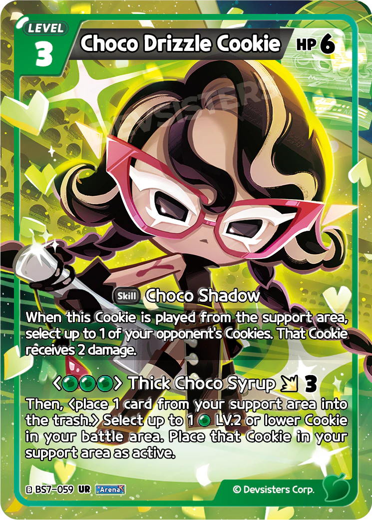 Choco Drizzle Cookie - [BS7 - 059] (Arena of Glory - UR) Near Mint - Nick Nack's Full Frontal Attack