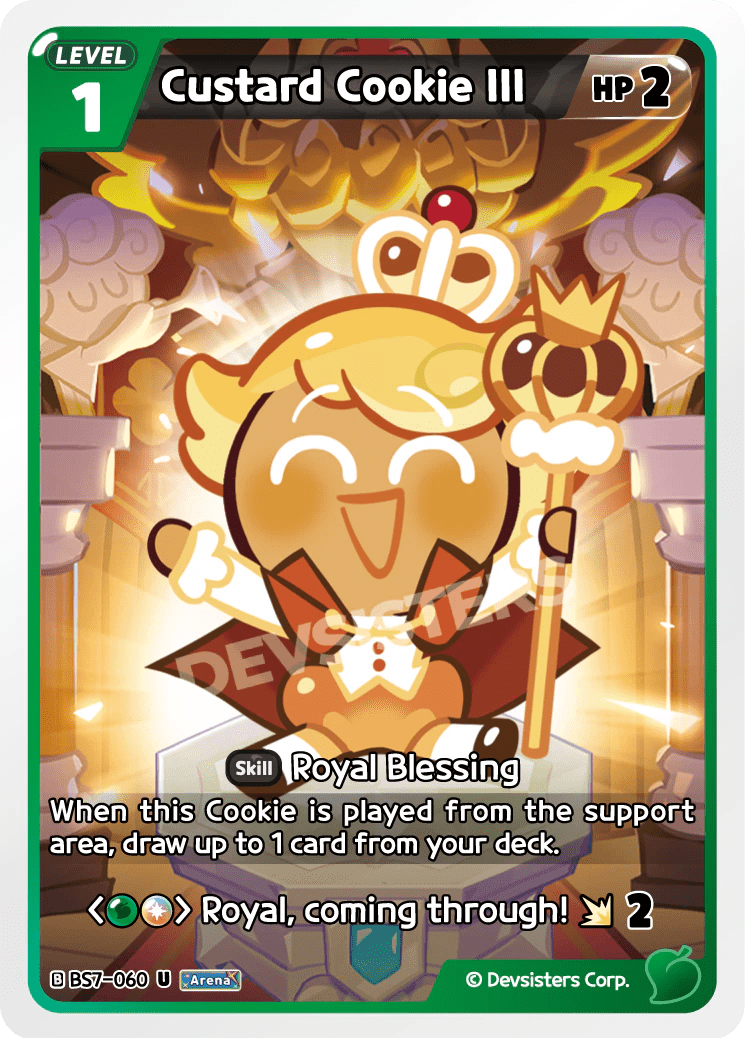 Custard Cookie Iii - [BS7 - 060] (Arena of Glory - UC) Near Mint - Nick Nack's Full Frontal Attack