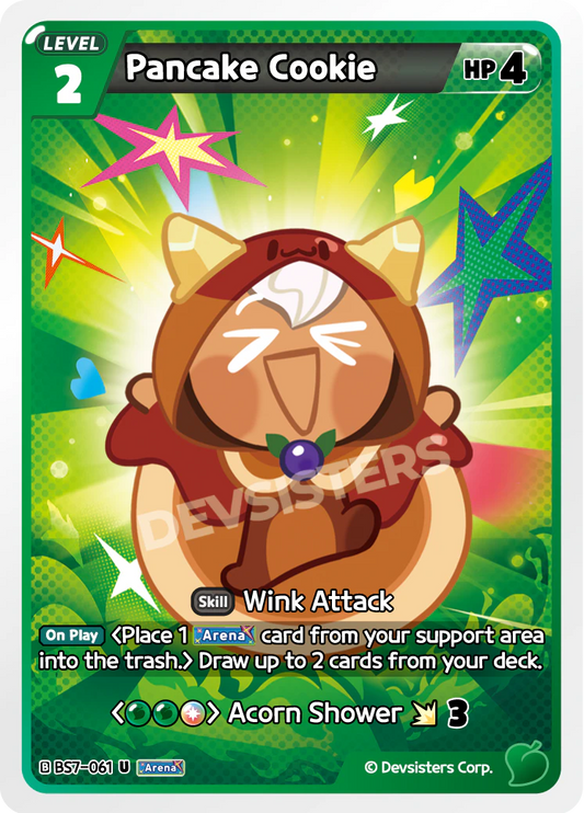 Pancake Cookie - [BS7 - 061] (Arena of Glory - UC) Near Mint - Nick Nack's Full Frontal Attack