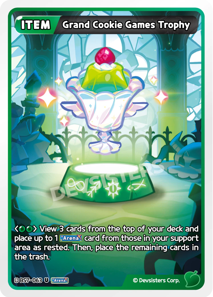 Grand Cookie Games Trophy - [BS7 - 063] (Arena of Glory - UC) Near Mint - Nick Nack's Full Frontal Attack