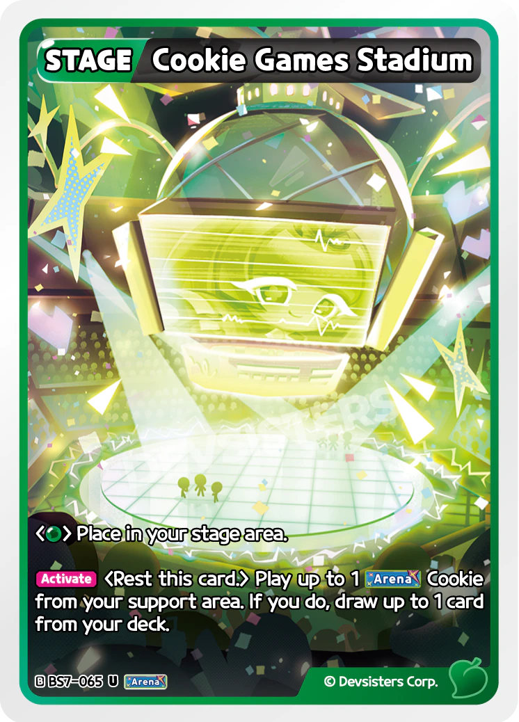 Cookie Games Stadium - [BS7 - 065] (Arena of Glory - UC) Near Mint - Nick Nack's Full Frontal Attack