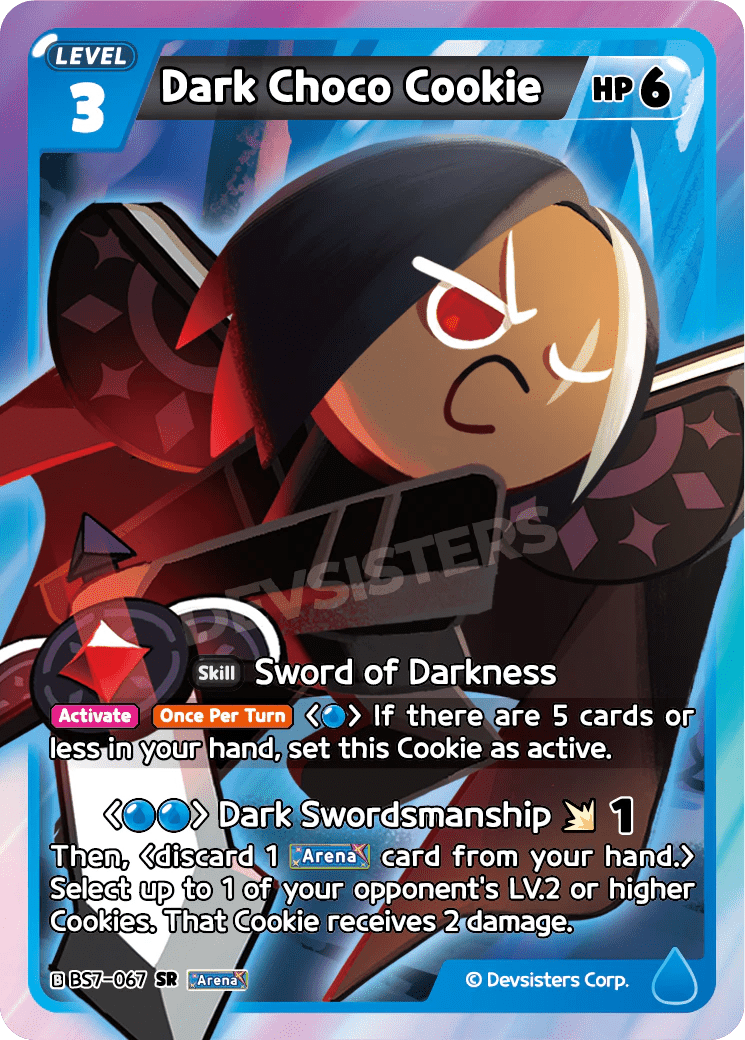 Dark Choco Cookie - [BS7 - 067] (Arena of Glory - SR) Near Mint - Nick Nack's Full Frontal Attack