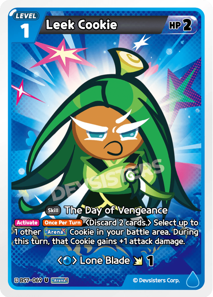 Leek Cookie - [BS7 - 069] (Arena of Glory - UC) Near Mint - Nick Nack's Full Frontal Attack