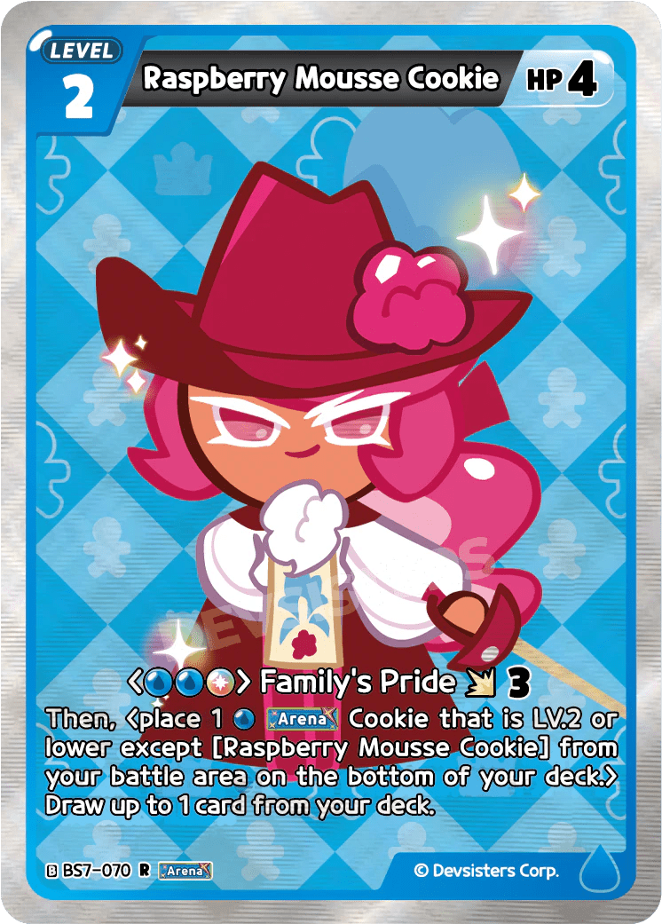 Raspberry Mousse Cookie - [BS7 - 070] (Arena of Glory - R) Near Mint - Nick Nack's Full Frontal Attack